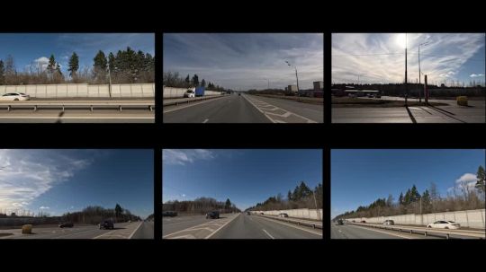 Moscow. Tall Road. March. Day. 2025. POV. split_679
