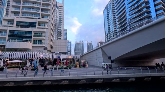 Boat. UAE. Dubai. Marina. Sunset. 2024. POV. Side Left