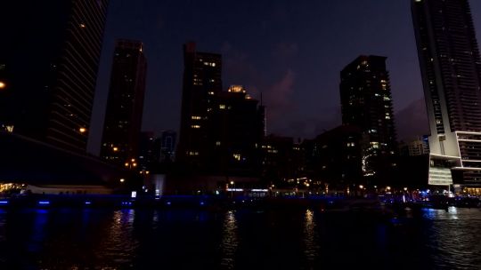 Boat. UAE. Dubai. Marina. Sunset. 2024. POV. Side Right