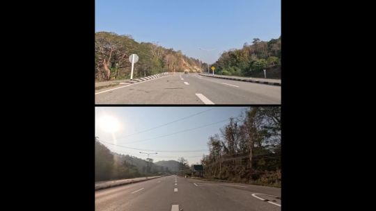 Split. Car. Thailand. Chiang Rai. Feb. Day. 2024. POV
