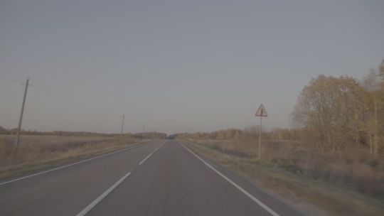 Car. Russia. Suburban. Aut. Sunset. 2019. Front. POV