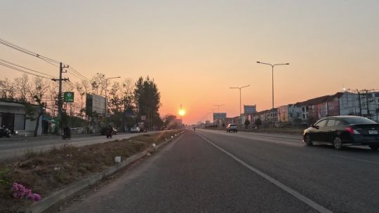 Car. Thailand. North. Sunrise. 2024. Front. POV