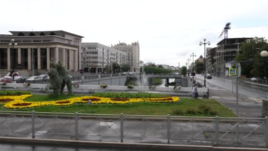 Bus. Russia. Kazan. Sum. Day. 2019. NoStab. Side. POV