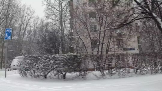 Car. Russia. Moscow. Perovo. Win. Day. 2023. Side. POV