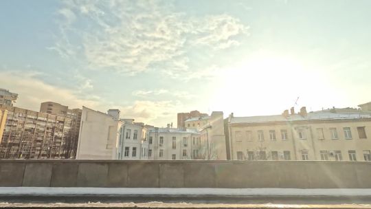 Car. Russia. Moscow. Feb. Day. 2023. Side. POV