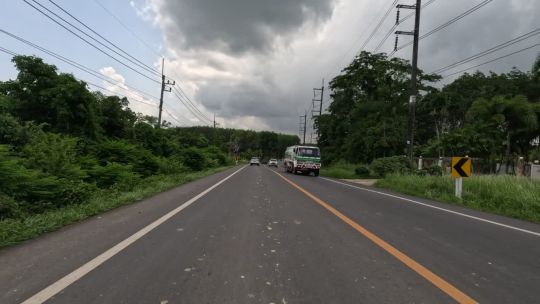 Car. Thailand. Koh Chang. Day. 2023. Front. POV
