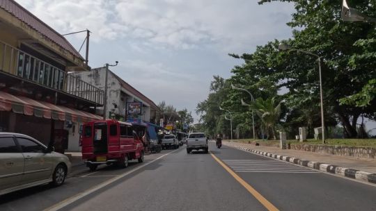 Car. Thailand. Phuket. Patong. Day. 2023. Front. POV