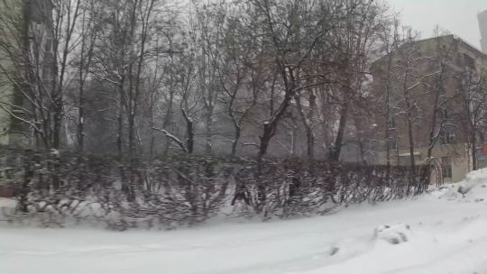 Car. Moscow. Perovo. Win. Day. 2023. Angle POV