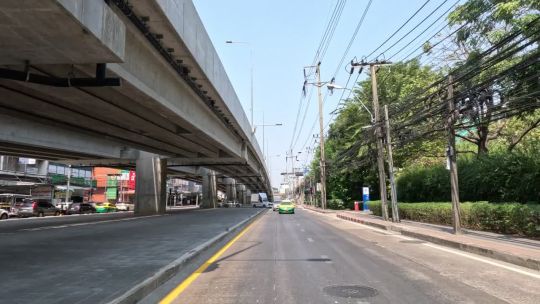 Car. Thailand. Bangkok. Sum. Day. 2024. Rear POV