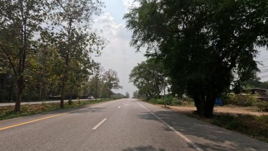 Car. Thailand. North. Feb. Day. 2024. Rear POV