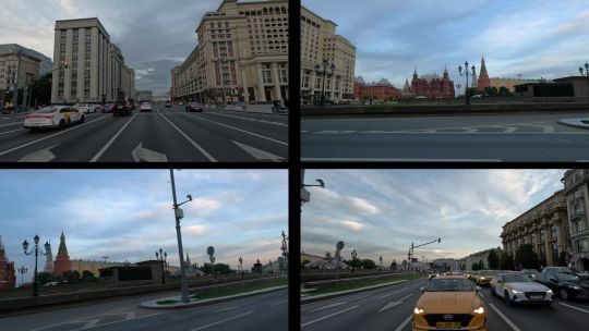 Moscow.  Evening.  May 2024.  POV.  Split_67