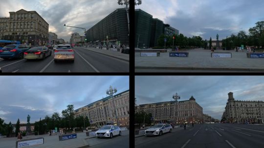 Moscow.  Evening.  May 2024.  POV.  Split_69