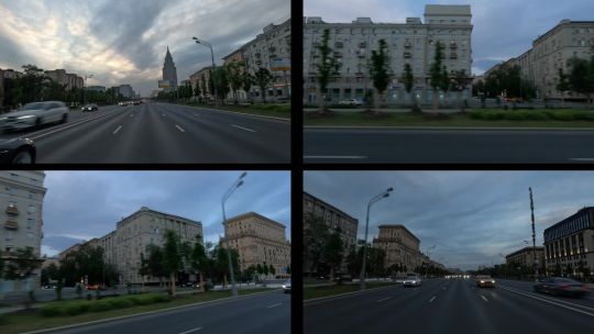 Moscow.  Evening.  May 2024.  POV.  Split_71