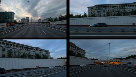 Moscow.  Evening.  May 2024.  POV.  Split_72