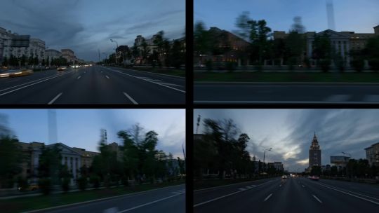 Moscow.  Evening.  May 2024.  POV.  Split_80